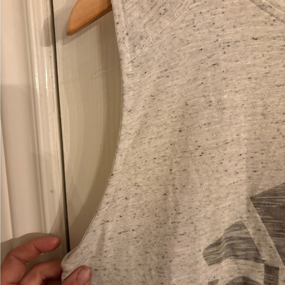 Adidas Gray Sleeveless Muscle Tee with Logo women’s size small - Picture 7 of 14